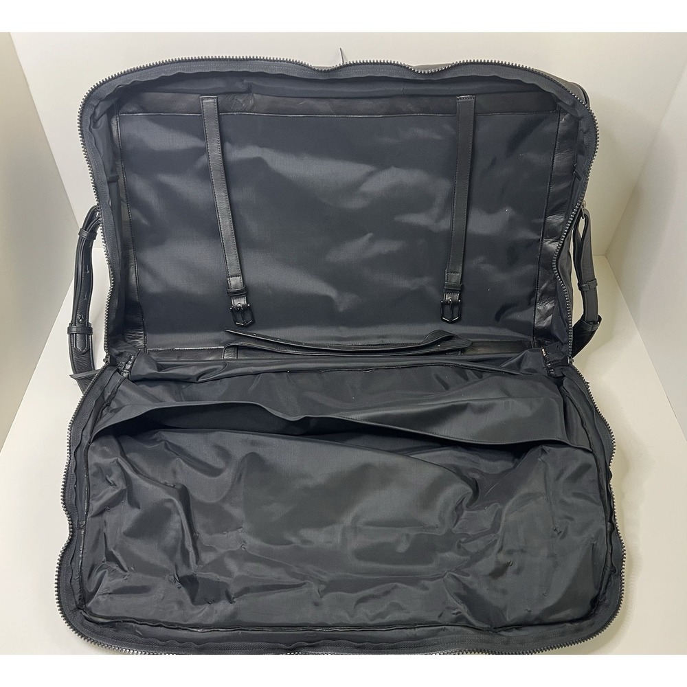 Vintage Stuart Kern America Leather Duffel Bag Black Large LA YULO Private Club - Picture 12 of 16